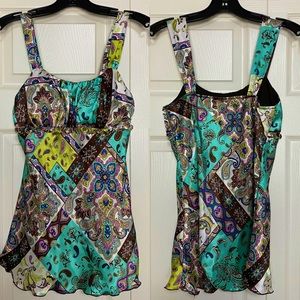 iZ Byer California Paisley Chain Empire Top